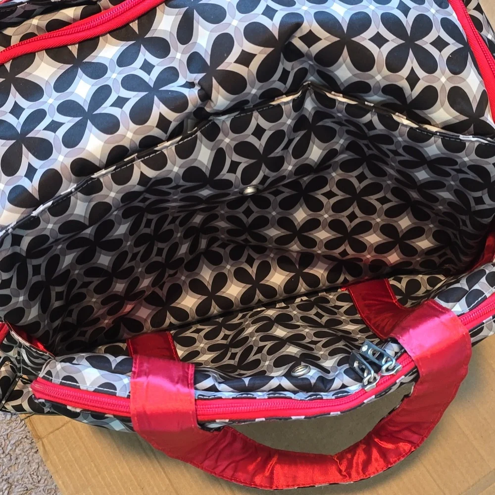 Ju-Ju-Be Black and Red Mesh Tote